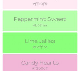 Candy Shoppe Colour Palette | Fine Lime Designs