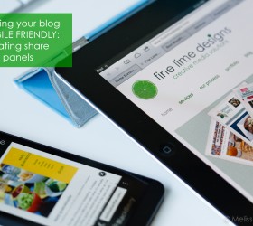 keeping your blog mobile friendly: floating panels | fine lime designs
