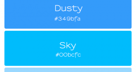 summer skies palette | fine lime designs