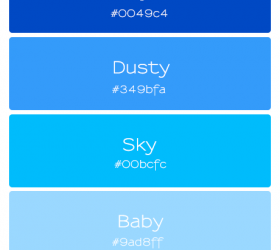 summer skies palette | fine lime designs