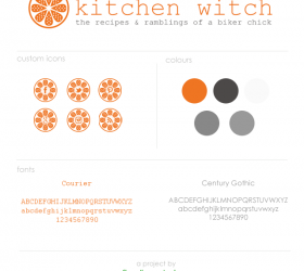 Kitchen Witch Branding Elements | www.finelimedesigns.com