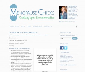 menopause chicks website