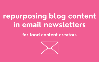 Repurposing Food Blog Content In Email Newsletters