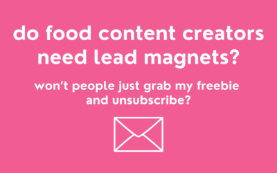 Do Food Bloggers Need a Lead Magnet?